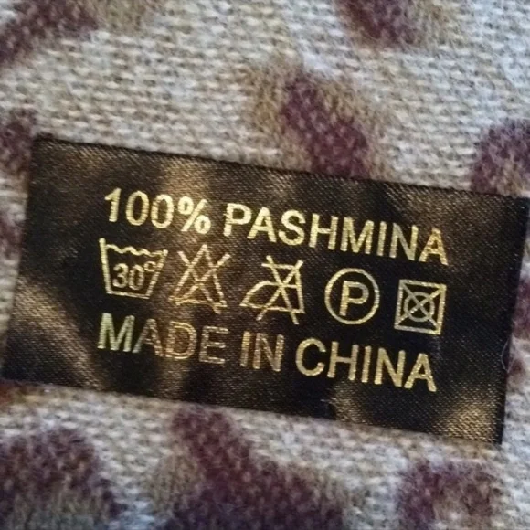 Leopard Print Fringe Pashmina Reversible Wrap Poncho - Picture 7 of 8